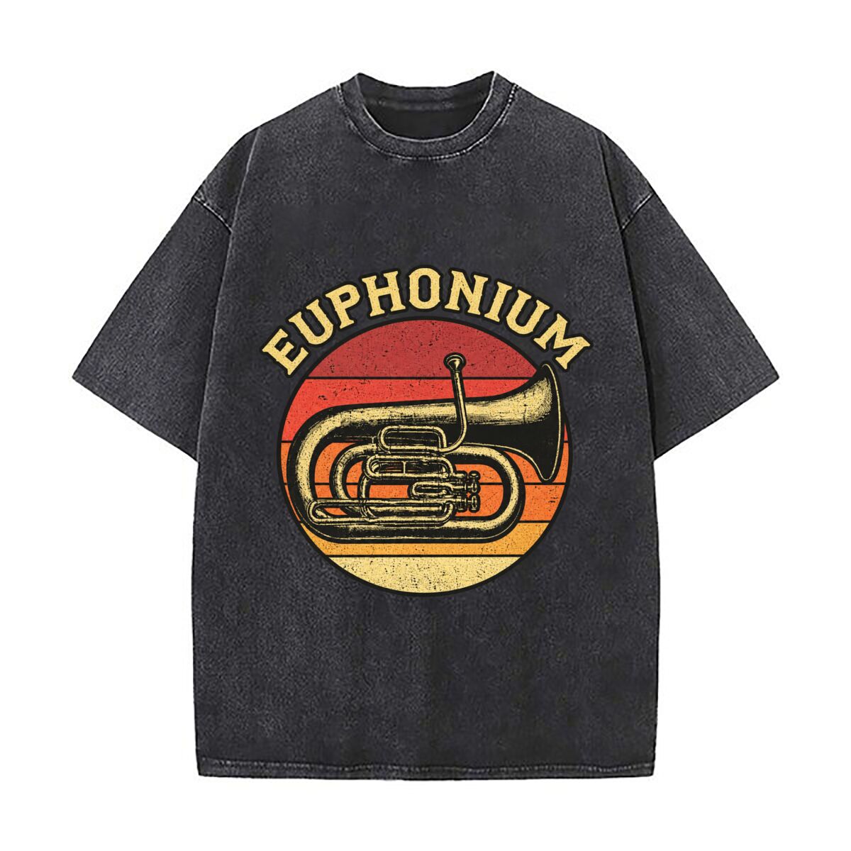 Musical Instrument Euphonium - Euphonium Vintage Sunset Brass Instrument Music