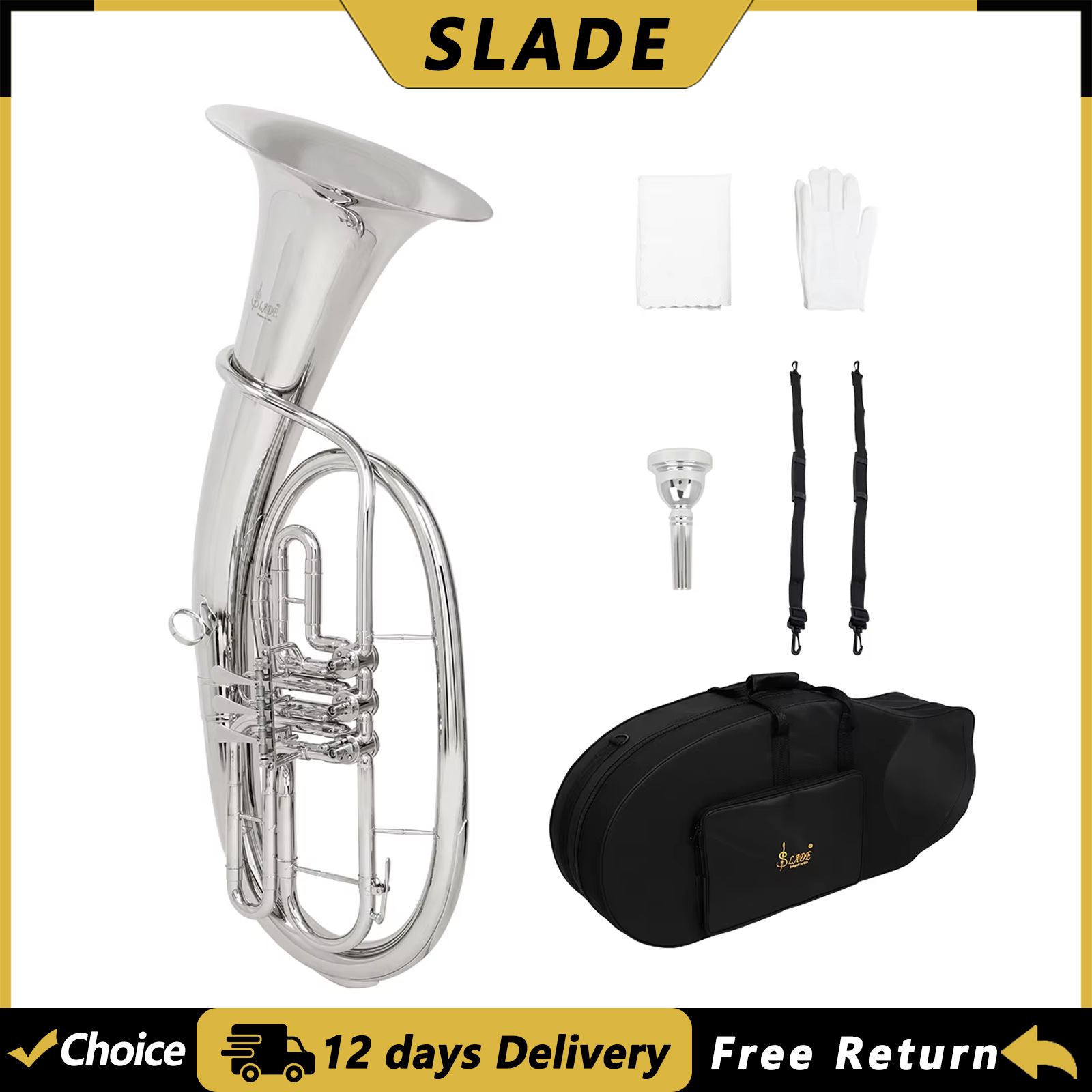 Musical Instrument Euphonium - SLADE LDT900S 3 Key Bb Euphonium