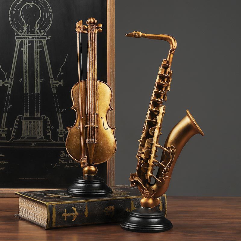 Vintage Violin Saxophone Model - Musical Instrument Fagot ulasan dan harga