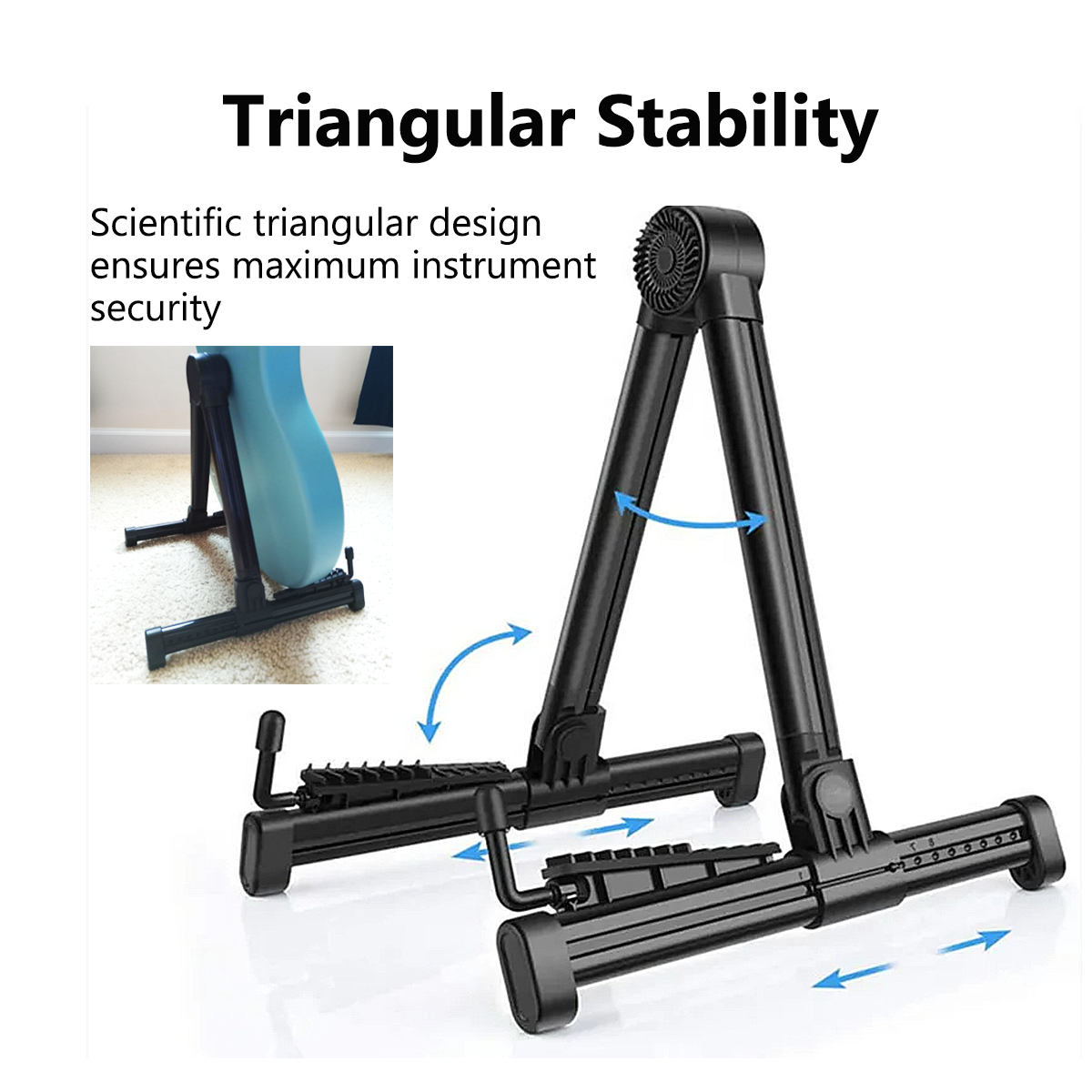 Miwayer Foldable Guitar Stand  - Musical Instrument Organ ulasan dan harga
