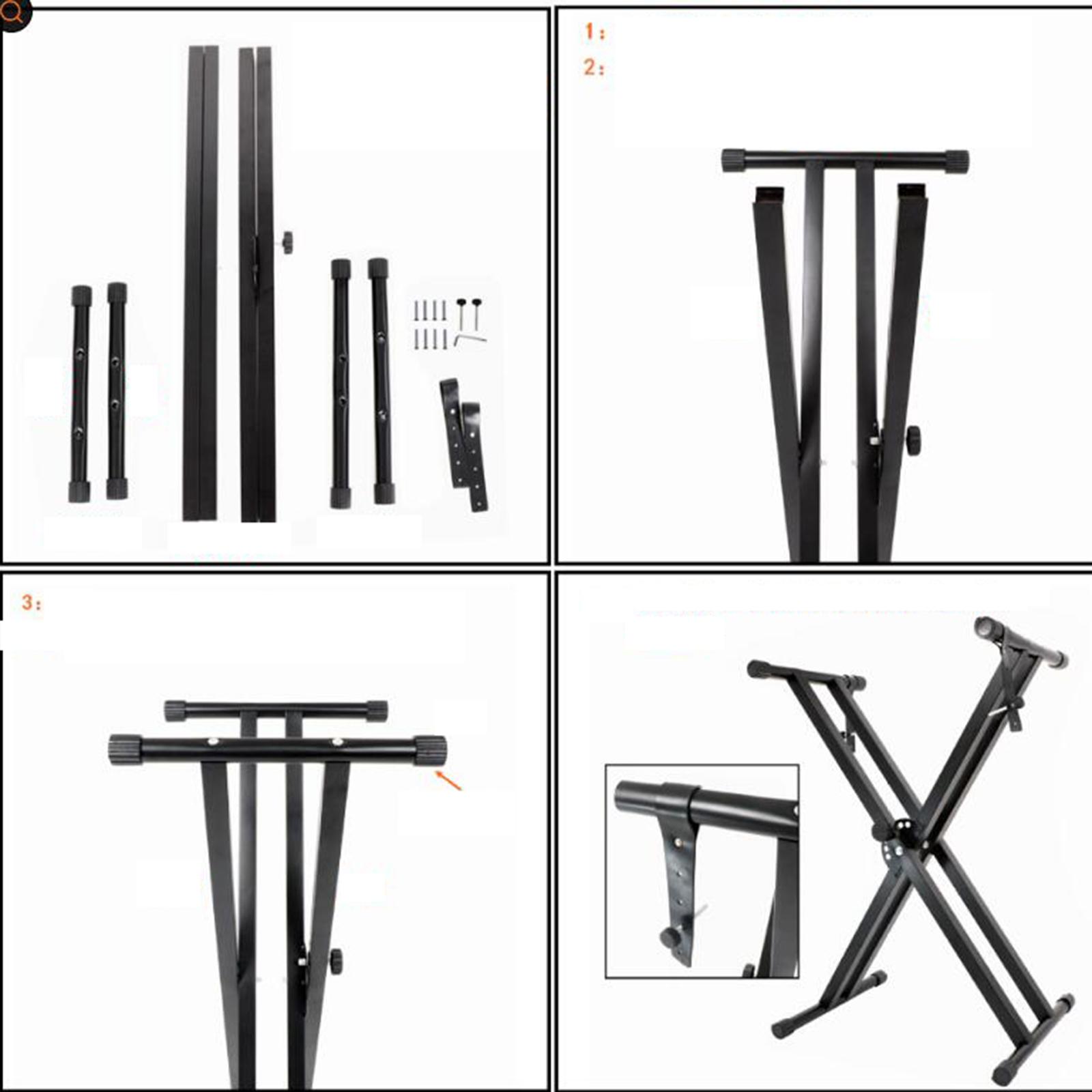 Heavy Duty Piano Keyboard Stan - Musical Instrument Organ ulasan dan harga