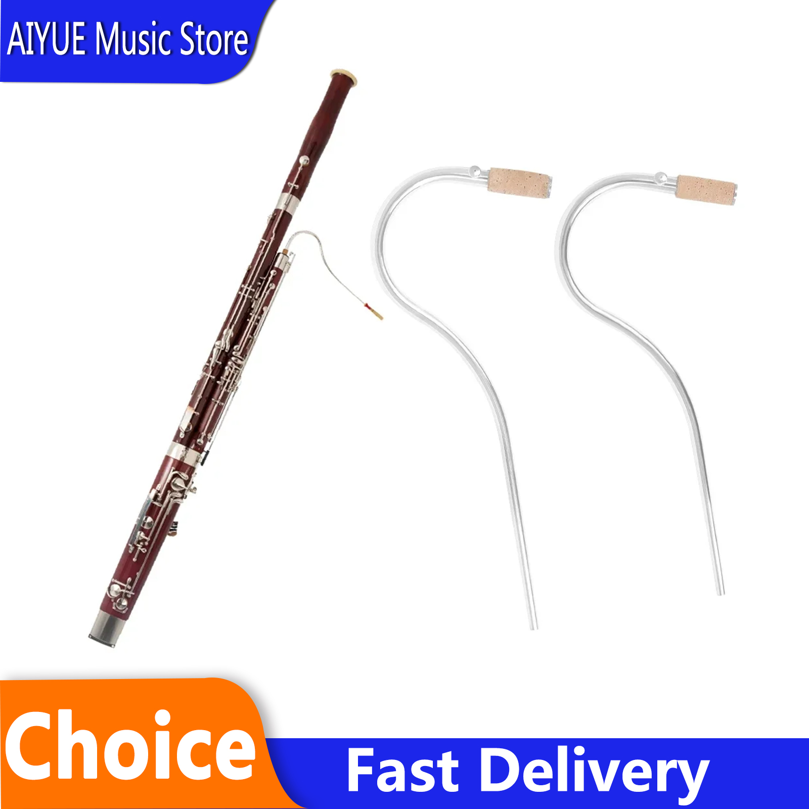 2 Pcs Bassoon Silver Plated Cu - Musical Instrument Bassoon ulasan dan harga