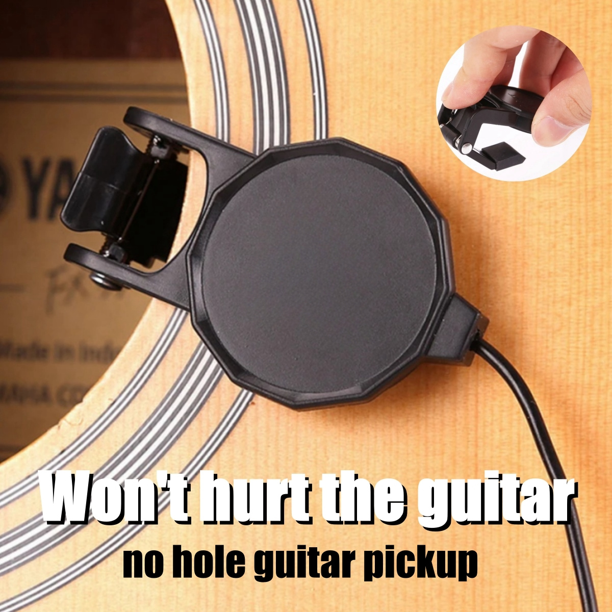 Audio Jack Clip On Pickup for  - Musical Instrument Organ ulasan dan harga