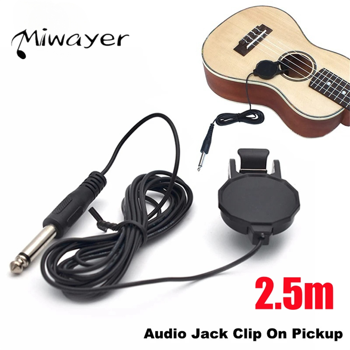 Audio Jack Clip On Pickup for  - Musical Instrument Organ ulasan dan harga