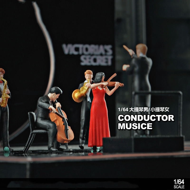1/64 Scale Figure Band Violin  - Musical Instrument Fagot ulasan dan harga