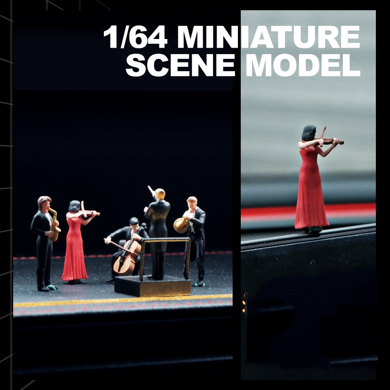 1/64 Scale Figure Band Violin  - Musical Instrument Fagot ulasan dan harga