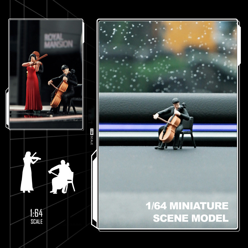 1/64 Scale Figure Band Violin  - Musical Instrument Fagot ulasan dan harga