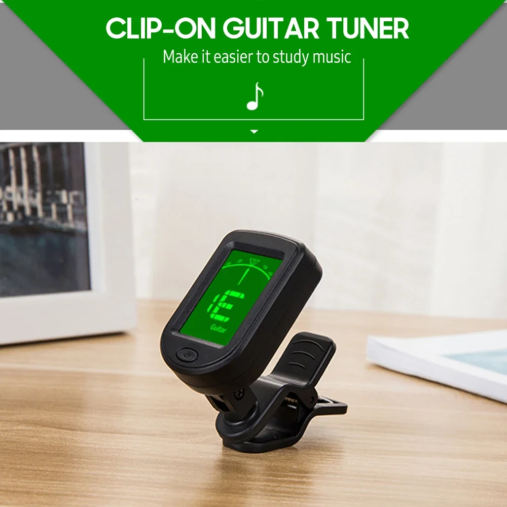 Guitar Tuner Clip-on Chromatic - Musical Instrument Organ ulasan dan harga