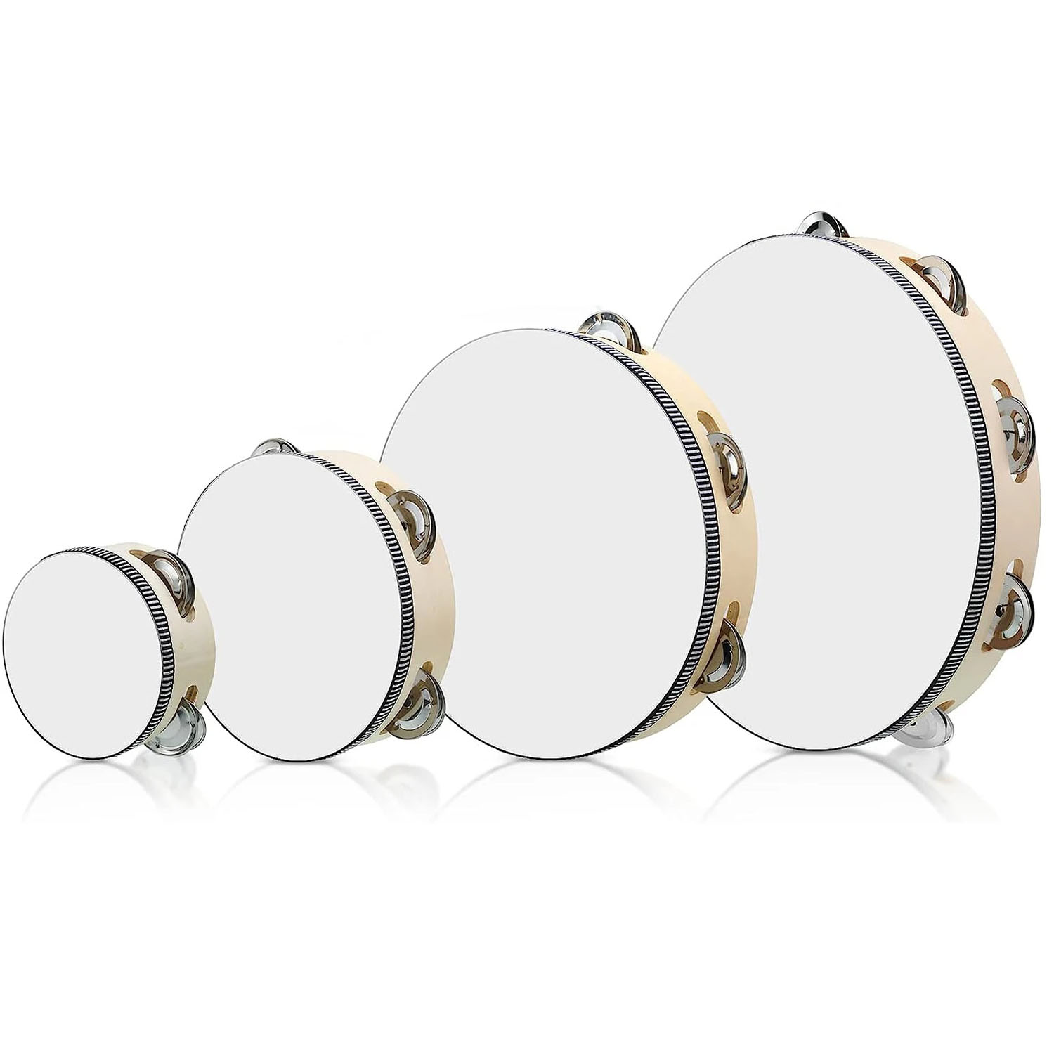Miwayer Wooden Tambourine with - Musical Instrument Band ulasan dan harga