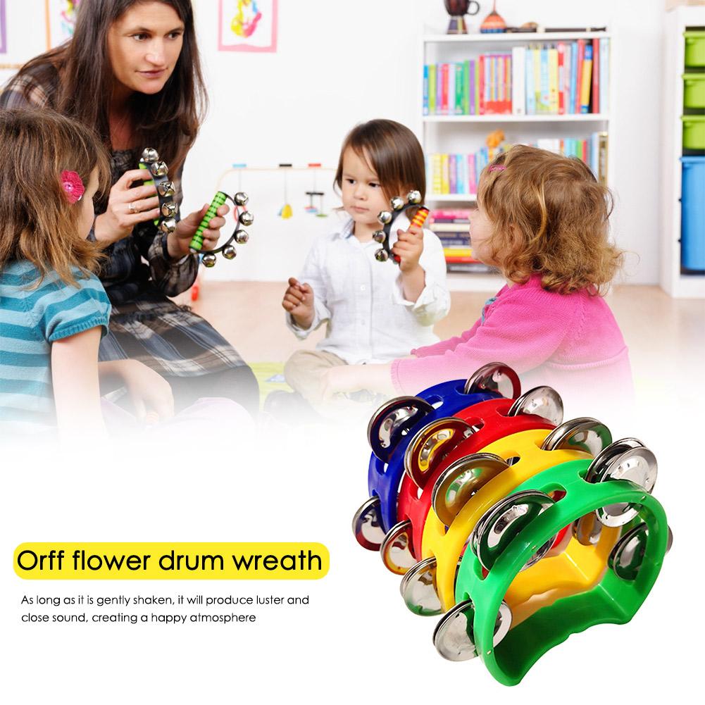 4pcs Tambourine Jingles Rattle - Musical Instrument All ulasan dan harga