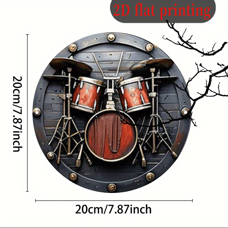 2D Flat, 1pc, 20.32x20.32 cm 2 - Musical Instrument Band ulasan dan harga