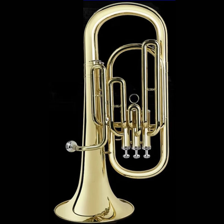 Bb Key Gold Lacquered Euphoniu - Musical Instrument Euphonium ulasan dan harga