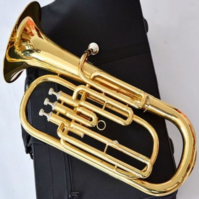 Bb Key Gold Lacquered Euphoniu - Musical Instrument Euphonium ulasan dan harga