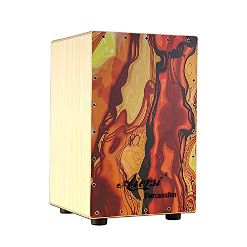 Colour Wood Hand Cajon Box Dru - Musical Instrument Band ulasan dan harga